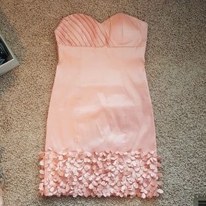 Pale Pink Strapless Dress